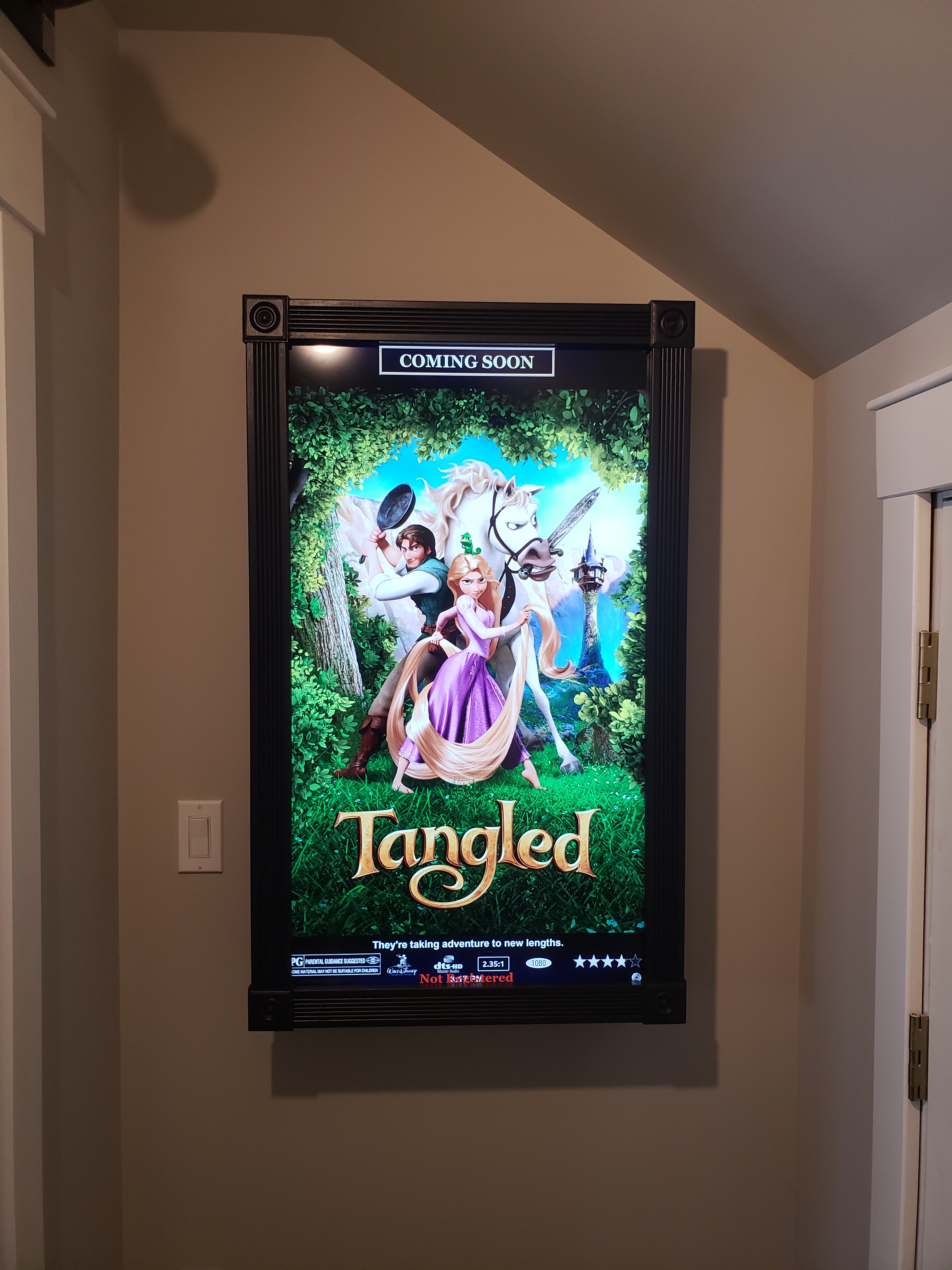 movie theater poster display